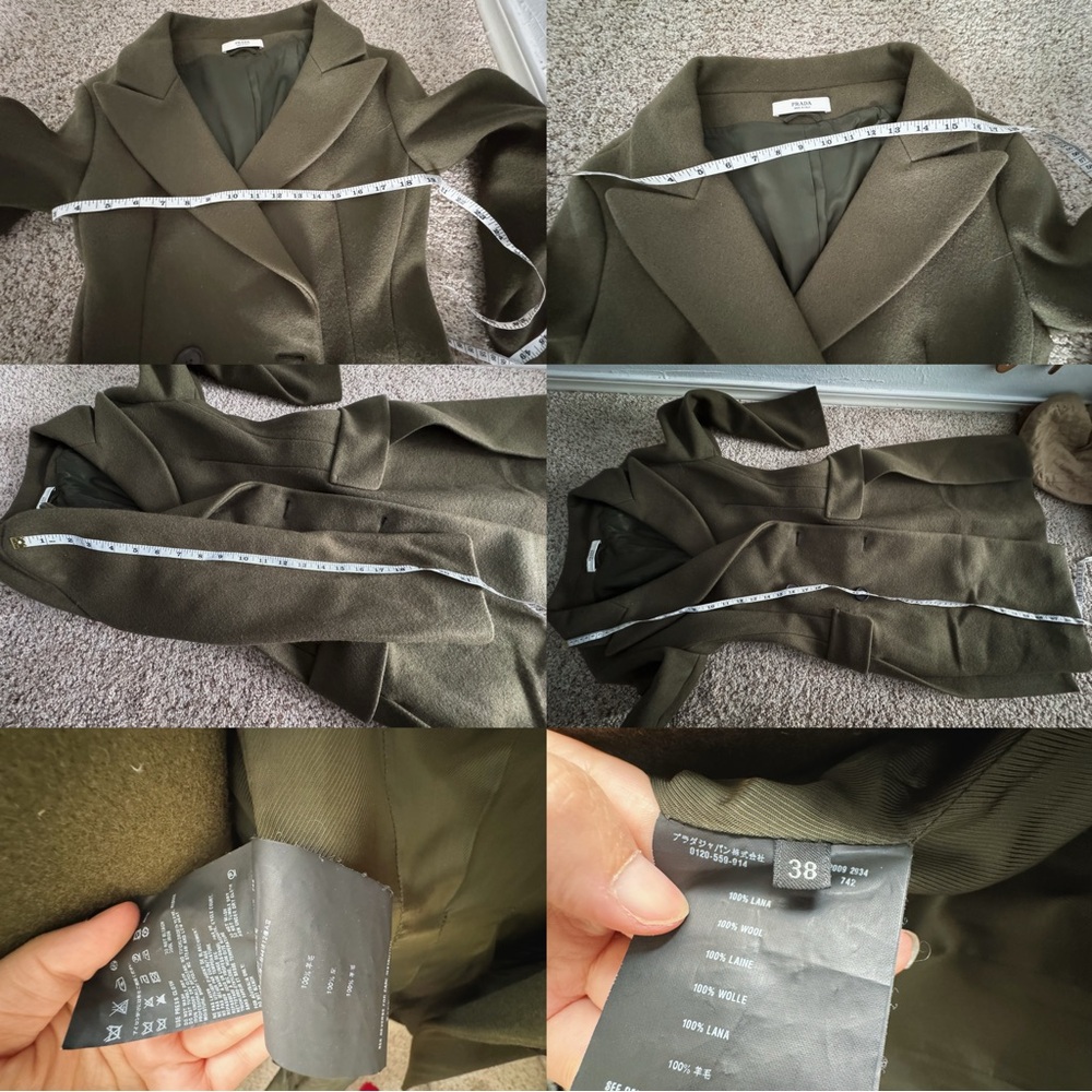 Authentic Prada Runway Style Wool Coat View 4